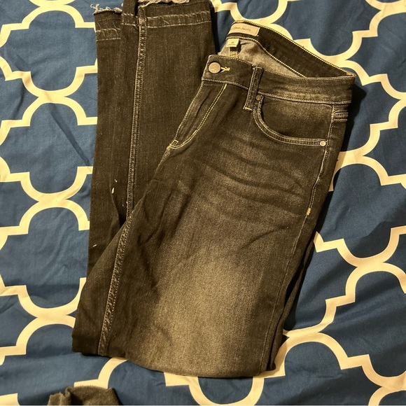 EIC Calvin Klein Black Washed Raw hem Skinny Leg 10 - Picture 4 of 4
